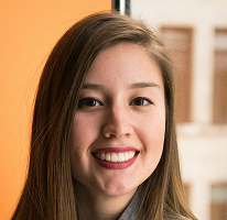 Victoria Lawson, CFO de una destacada empresa de trading financiero, en un retrato